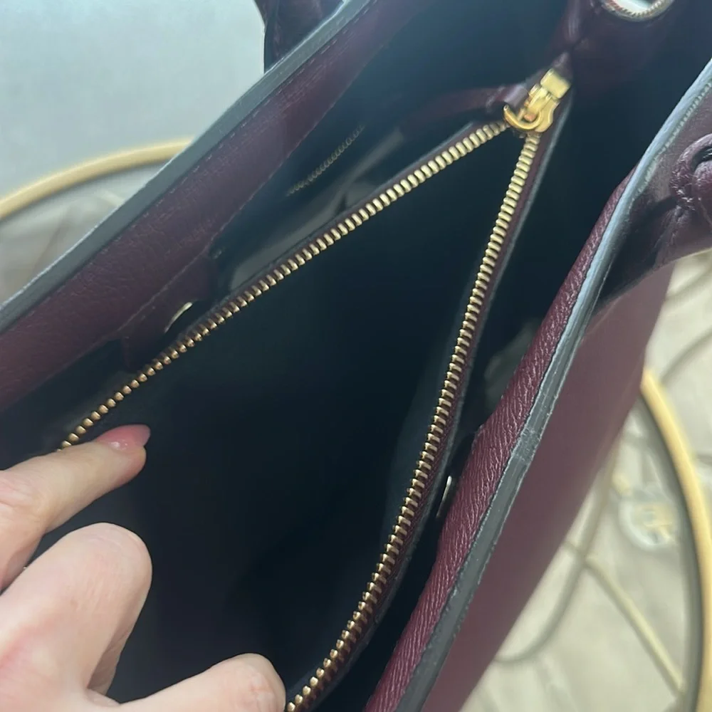 Burberry Brown Leather Satchel Bag - Picture 3 of 5